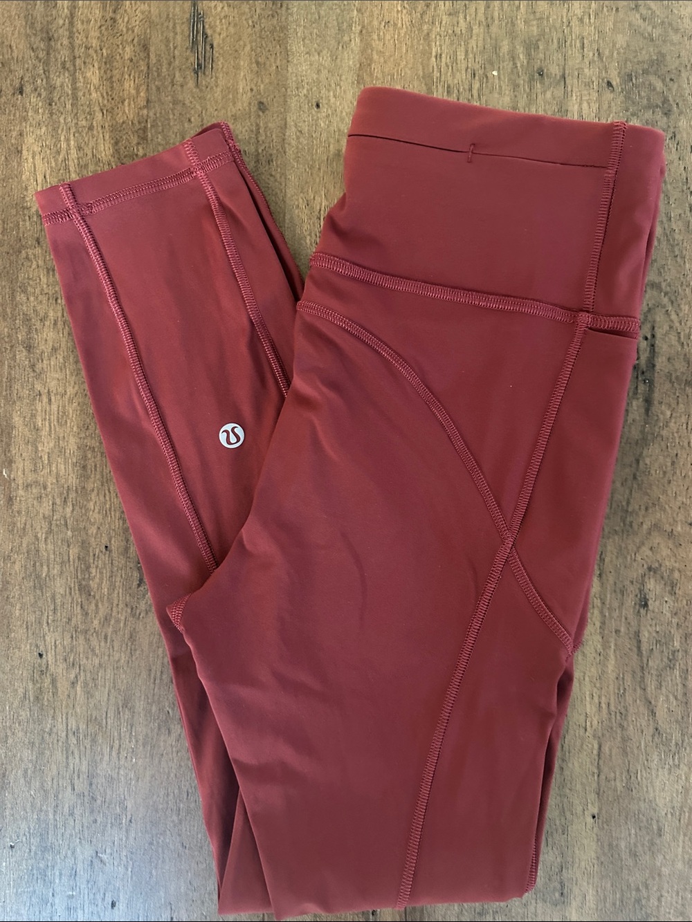 lululemon athletica Women’s Red/Maroon Leggings Size 4